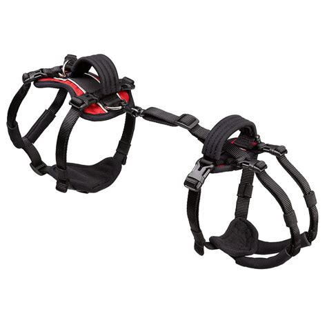 Help em up - Our harnesses have 9 different areas of adjustment – so each harness can be articulated to your dog’s specific needs. The large harness covers a broad range of dogs within the arc of 80-125 pounds. The Large Harness is our most popular dog harness, based on size and weight of most common dog breeds. Select a dog harness size based on your ... 